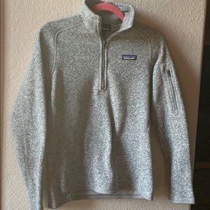 Patagonia grey zip up pullover